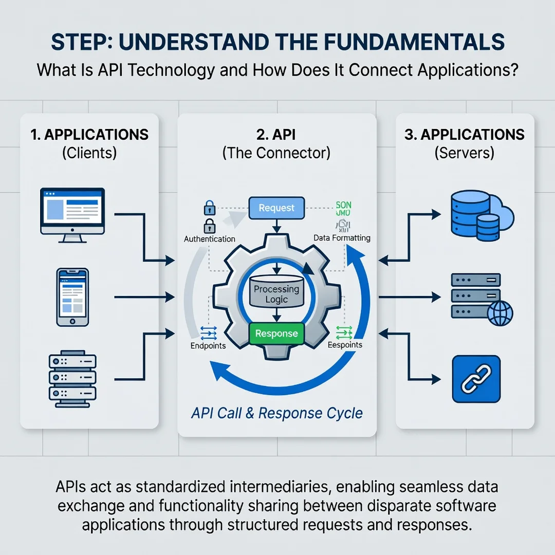 Step 1: Illustration for step: Understand the fundamentals related to What Is API Technology and How Does It
