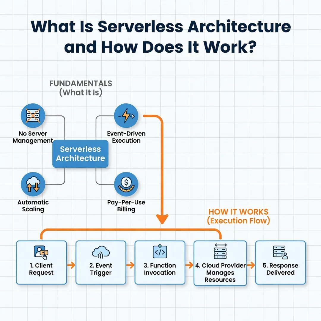 Step 1: Illustration for step: Understand the fundamentals related to What Is Serverless Architecture and Ho