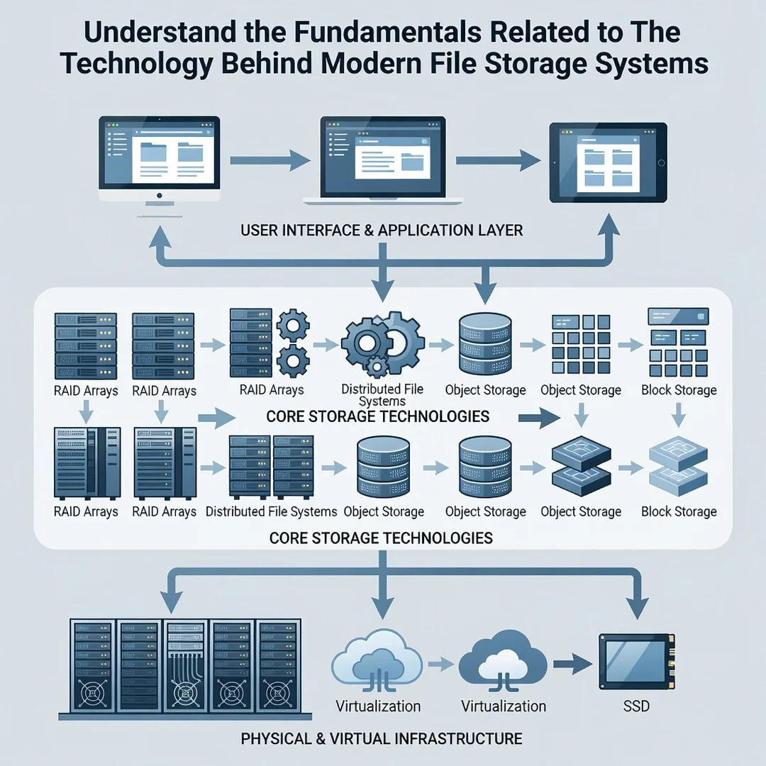 Step 1: Illustration for step: Understand the fundamentals related to The Technology Behind Modern File Stor