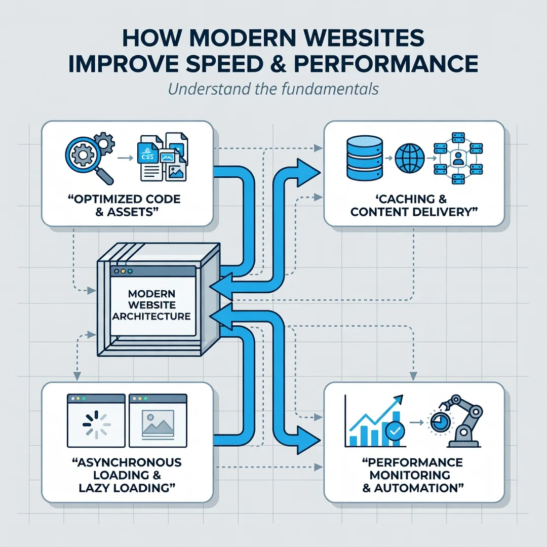 Step 1: Illustration for step: Understand the fundamentals related to How Modern Websites Improve Speed and
