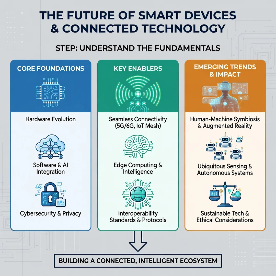 Step 1: Illustration for step: Understand the fundamentals related to The Future of Smart Devices and Connec