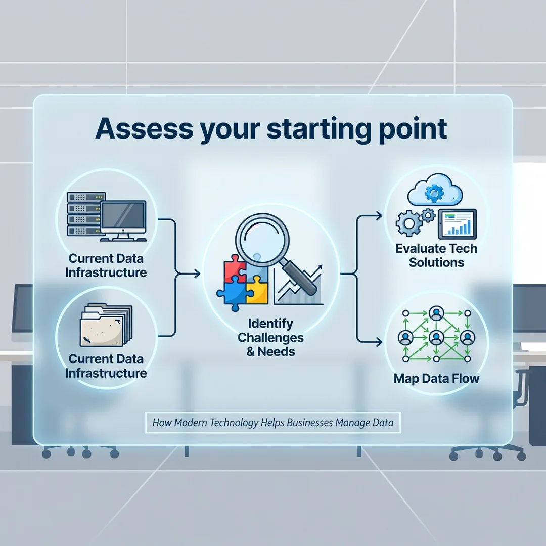 Step 2: Illustration for step: Assess your starting point related to How Modern Technology Helps Businesses