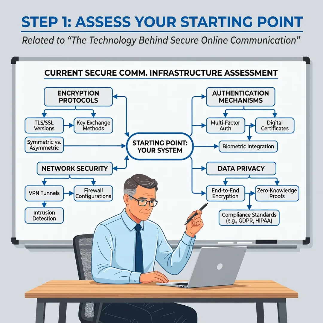 Step 2: Illustration for step: Assess your starting point related to The Technology Behind Secure Online Com