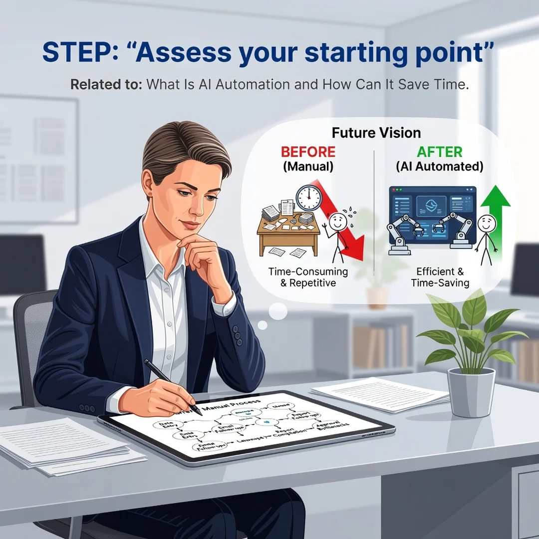 Step 2: Illustration for step: Assess your starting point related to What Is AI Automation and How Can It Sa