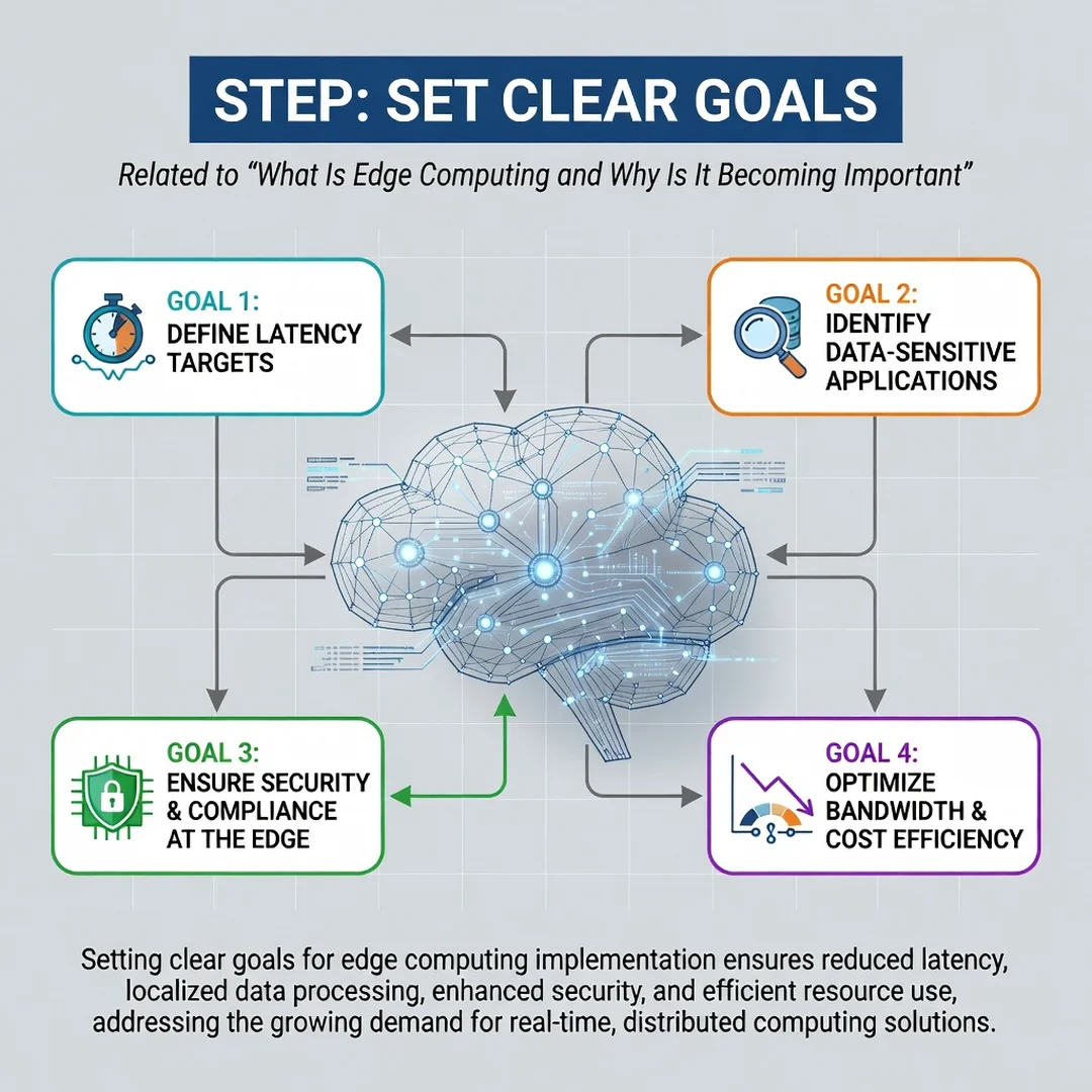Step 3: Illustration for step: Set clear goals related to What Is Edge Computing and Why Is It Becoming Impo