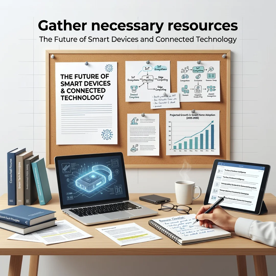 Step 4: Illustration for step: Gather necessary resources related to The Future of Smart Devices and Connect