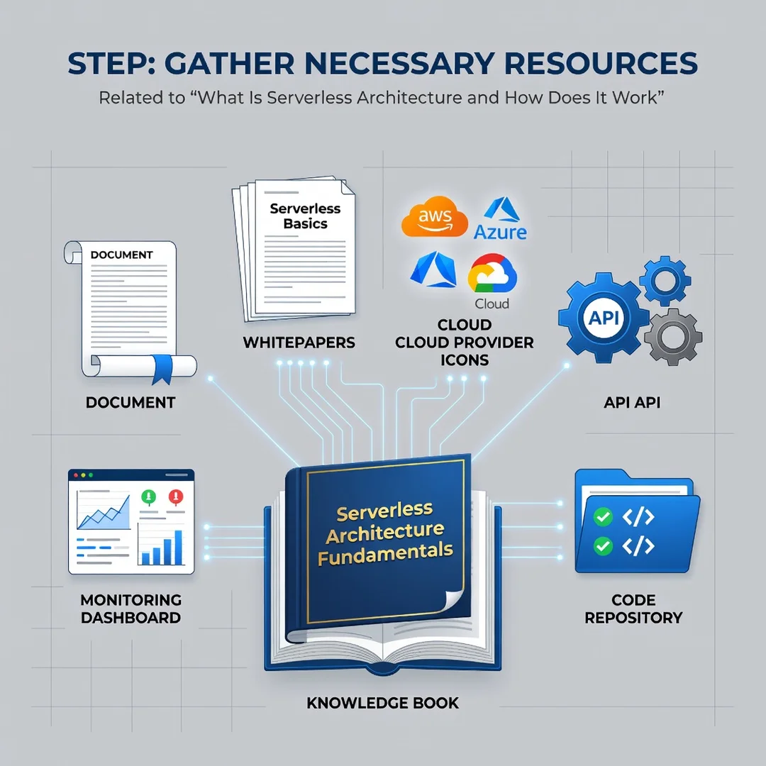 Step 4: Illustration for step: Gather necessary resources related to What Is Serverless Architecture and How