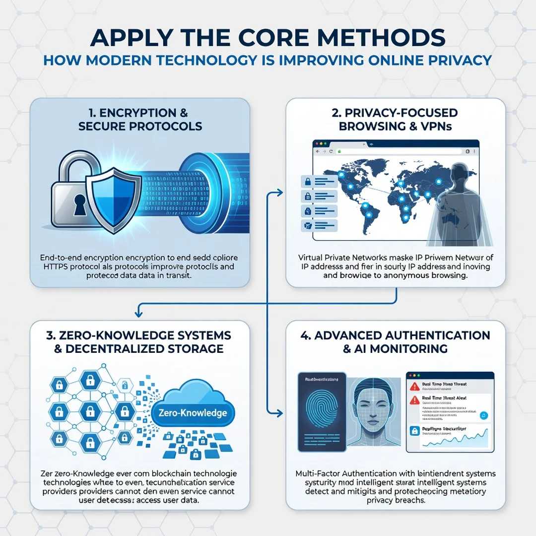 Step 5: Illustration for step: Apply the core methods related to How Modern Technology Is Improving Online P