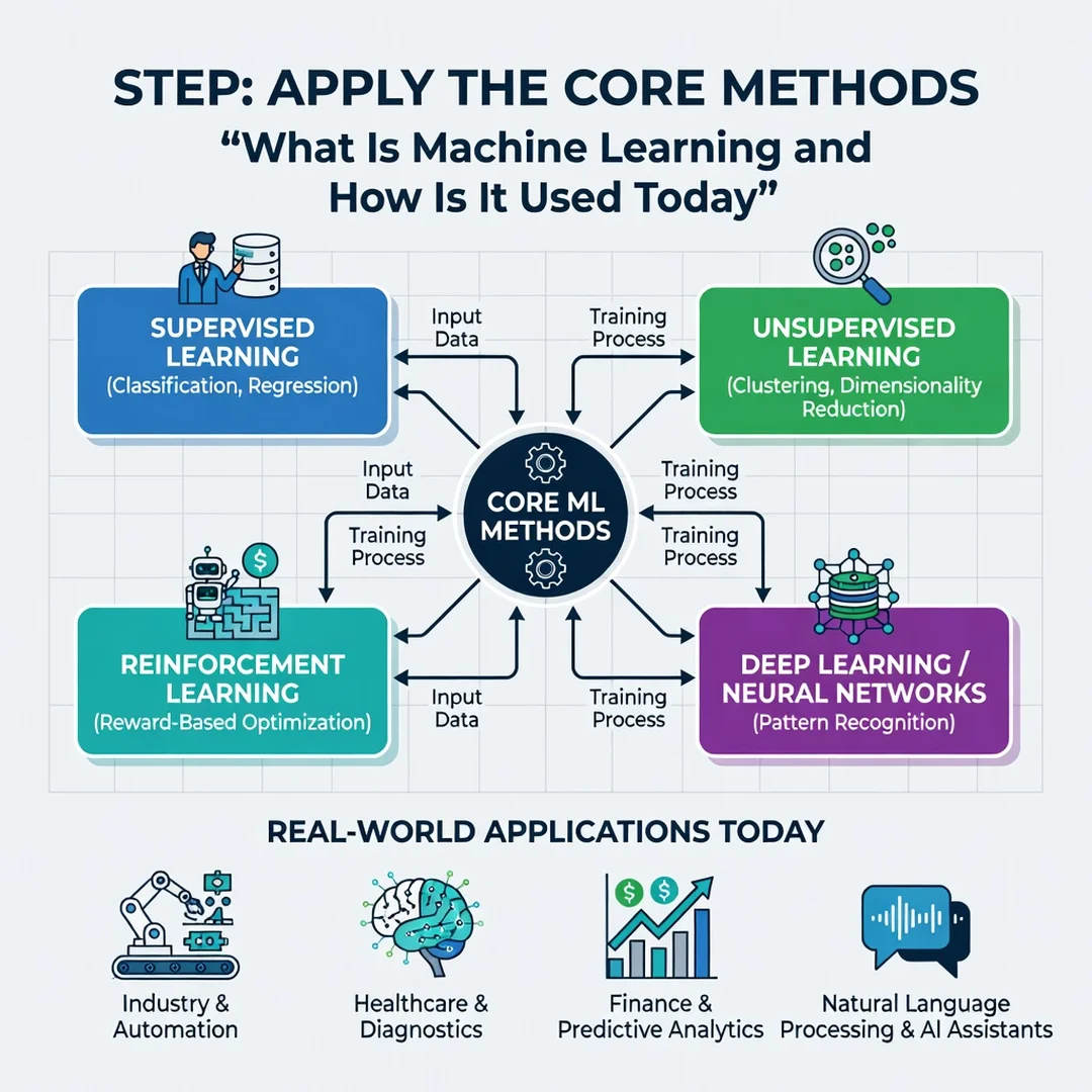 Step 5: Illustration for step: Apply the core methods related to What Is Machine Learning and How Is It Used